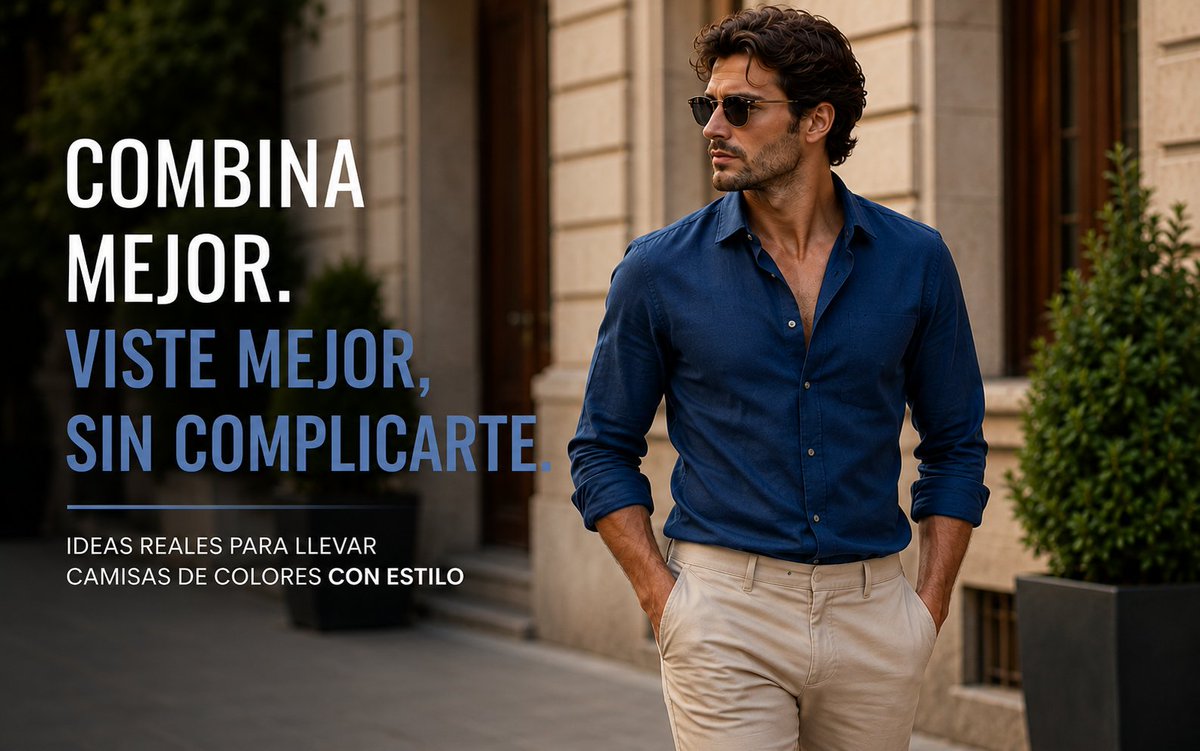 ee_exclusive's tweet photo. Muchos hombres no visten mal.
Solo combinan demasiados colores a la vez.
Los mejores looks suelen ser los más equilibrados:
azul marino, blanco, beige, gris, verde oliva.

Menos ruido. Más estilo.
https://t.co/yKsi92l9Rx

#ModaMasculina #EEExclusiv https://t.co/P1pCPdJWFb