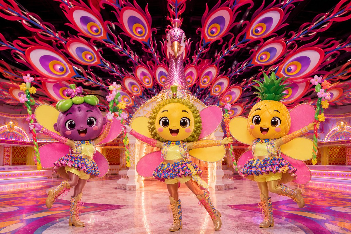 CarnivalMagicTH's tweet photo. 🍓🍍🍇🍑 แก๊งผลไม้บุก Carnival Magic แล้ววว ✨
พาเหรดก็สนุก แสงไฟก็สวย มุมถ่ายรูปก็เยอะ เดินเล่นกันทั้งคืนไม่มีเบื่อเลย 🎡🌈 ใครยังไม่มา ต้องรีบแล้วนะ 💖

#คาร์นิวัลเมจิก #คาร์นิวัลเมจิกภูเก็ต #คาร์นิวัล #ภูเก็ต #ประเทศไทย #ธีมปาร์ค #พาเหรด #โชว์ #ท่องเที่ยว #สวนสนุก #เที่ยวภูเก็ต #ความสุข #เทรนด์วันนี้ #แหล่งท่องเที่ยว #รีวิว #ผลไม้ #AIอาร์ต #ภาพAI #มาสคอตผลไม้ #แก๊งผลไม้ #ภาพ3D #ไวรัล #เทรนด์AI #AIFruit #fyp