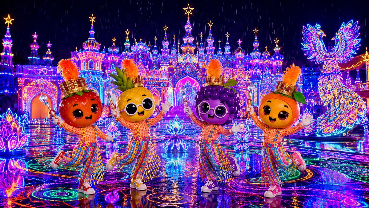 CarnivalMagicTH's tweet photo. 🍓🍍🍇🍑 แก๊งผลไม้บุก Carnival Magic แล้ววว ✨
พาเหรดก็สนุก แสงไฟก็สวย มุมถ่ายรูปก็เยอะ เดินเล่นกันทั้งคืนไม่มีเบื่อเลย 🎡🌈 ใครยังไม่มา ต้องรีบแล้วนะ 💖

#คาร์นิวัลเมจิก #คาร์นิวัลเมจิกภูเก็ต #คาร์นิวัล #ภูเก็ต #ประเทศไทย #ธีมปาร์ค #พาเหรด #โชว์ #ท่องเที่ยว #สวนสนุก #เที่ยวภูเก็ต #ความสุข #เทรนด์วันนี้ #แหล่งท่องเที่ยว #รีวิว #ผลไม้ #AIอาร์ต #ภาพAI #มาสคอตผลไม้ #แก๊งผลไม้ #ภาพ3D #ไวรัล #เทรนด์AI #AIFruit #fyp
