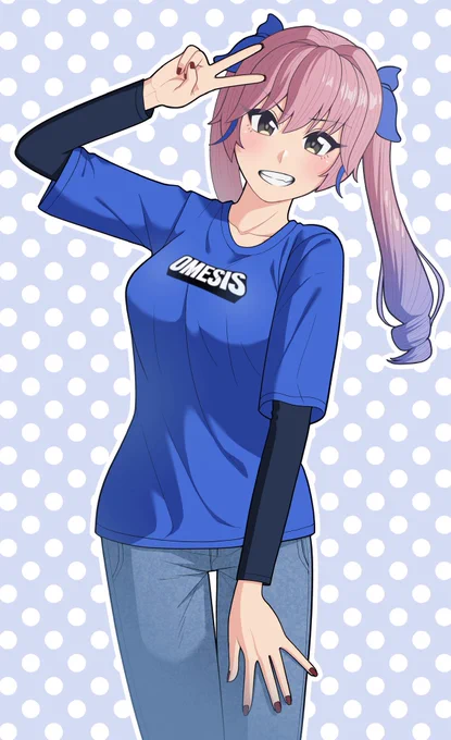 リオちゃんを描いてみました! いつも元気をもらっています! #おめシス