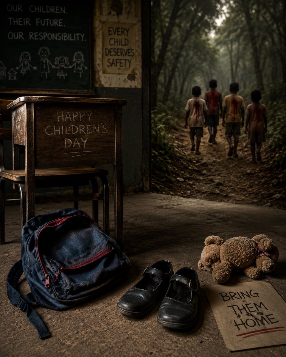 webb3baby's tweet photo. DAMN!

Some children will remember Children’s Day tomorrow from a forest floor, with rubber welts on their backs instead of school bags. https://t.co/sqjbqmN0F4