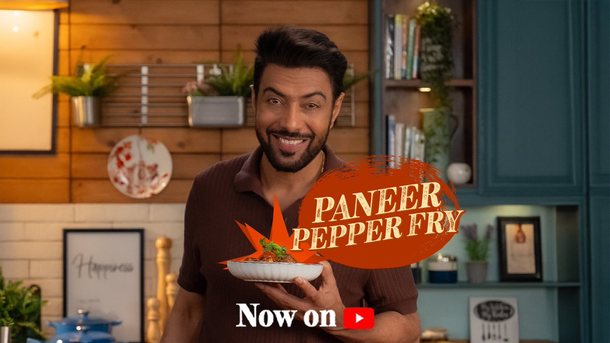ranveerbrar's tweet photo. Kitchen का temperature high hai, इसलिए cooking time rakhenge low. पेश hai ek quick-and-easy dish, now live on my YouTube channel.
Recipe Link: https://t.co/sqEaHgSXM2
.
.
.
#ranveerbrar #newrecipealert #paneerpepperfry #quickandeasyrecipe #nowlive https://t.co/LPX3gbX0eY