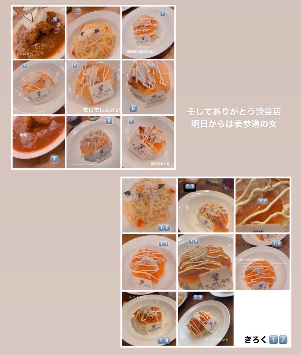 723ch_n's tweet photo. ろふまおの思い出そのに とんでもなくおいしくないサーモン丼（名刺📇ほしかったから泣きながら通って泣きながらたべた😞😞） https://t.co/mxyjbrgElT