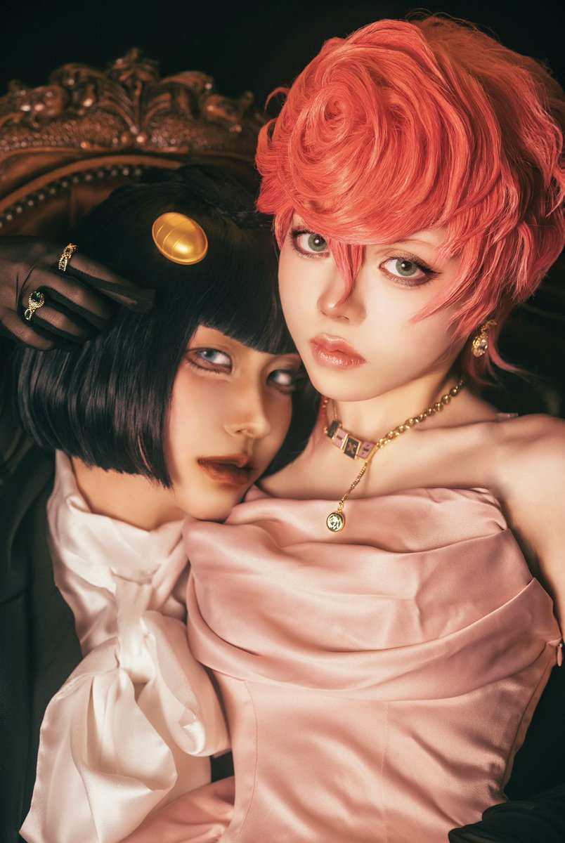tentecomai10's tweet photo. ⚠︎cosplay 

ずっと大切にしまってあったパメオのトリッシュチョーカーを，コスプレしてこんなに綺麗に撮ってもらえる日がくるなんて…😭➗💕🎀　#jjbacosplay https://t.co/QZue8qHPfH