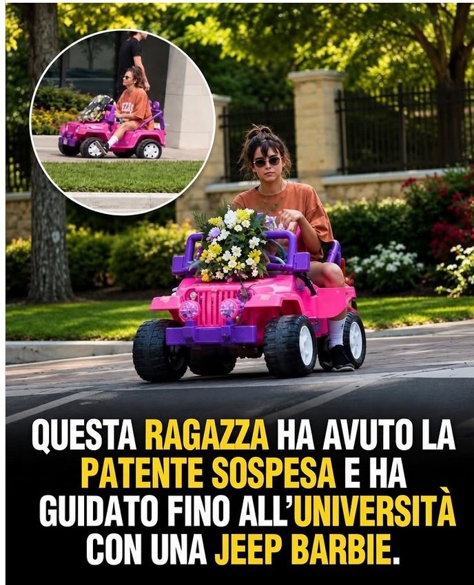 _A_mors's tweet photo. ❤️🧡💛Questa è una storia troppo carina risalente al 2015. Una ragazza universitaria del Texas con patente sospesa per aver guidato in stato di ebbrezza, trovò il modo di recarsi all'università in una gip Barbie usata, pensata per bambine di 6 anni. Tenace
https://t.co/UVGco2z019 https://t.co/ewRS15yBfU