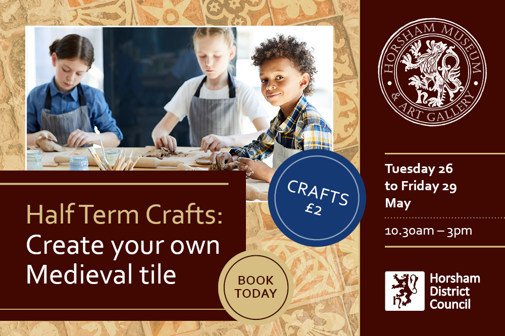 HorshamDC's tweet photo. If you are looking for ways to keep the children out of the sun for a few hours this half term check out Horsham Museum's craft sessions! 

Book online via the Museum website, the link is in the comments below https://t.co/KWBoq2EjHj