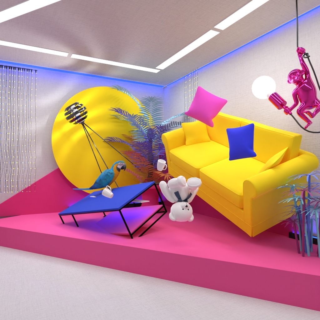 Planner5D's tweet photo. National Creativity Day 🎨

Design a creative living room interior and vote for other projects: https://t.co/H7DhCcowC5 https://t.co/wCoJeCbEws