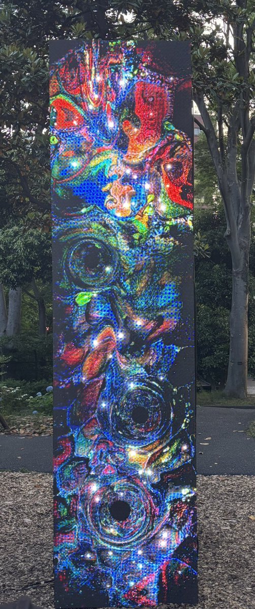 ishida_v3's tweet photo. 落合さんの作品を見に来ました
動画も撮ったけどiPhoneクオリティだとあんまり上手くいかない
 #tokyolights2026 https://t.co/qCFE1Q3PV9