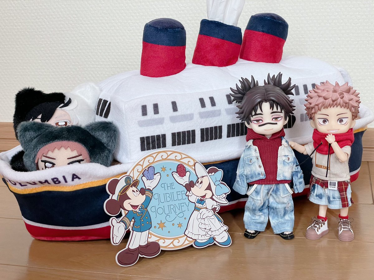 kage_9PLUS's tweet photo. グッズ求めて再びジュビリー！
🚢ぬいたちも乗れるねえ☺️
これでお家でいつでも🐭🌊気分？w https://t.co/3xMikGWO1e