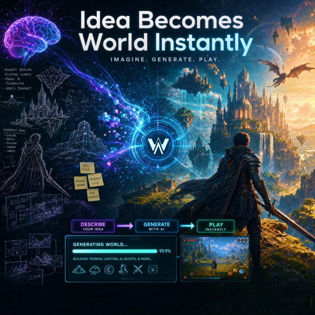 AIWORLDSGAMES's tweet photo. 🧠 From idea to world in minutes

What if building games didn’t take weeks or months?

In AI Worlds, you simply describe your concept – and AI turns it into a playable system instantly.

No pipelines. No delays. Just creation.

👉 https://t.co/hQPxZxpEn3 https://t.co/fO4Z0bqb7c