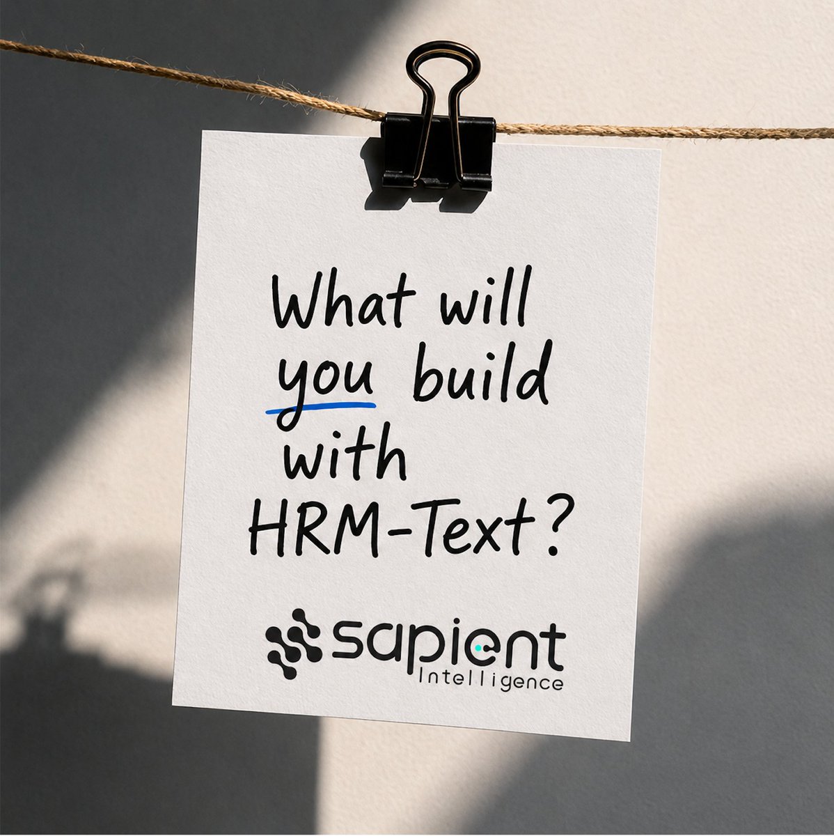 Sapient_Int's tweet photo. Excited to see our community building with HRM-Text! Can’t wait to see where you take it next.🚀

Whether you’re reproducing the benchmarks, testing it out in your own field, or building something entirely new, we’d love to hear about it. 

Drop your ideas, questions, and experiments below, and tag @Sapient_Int  so we can follow along and cheer you on!🎉