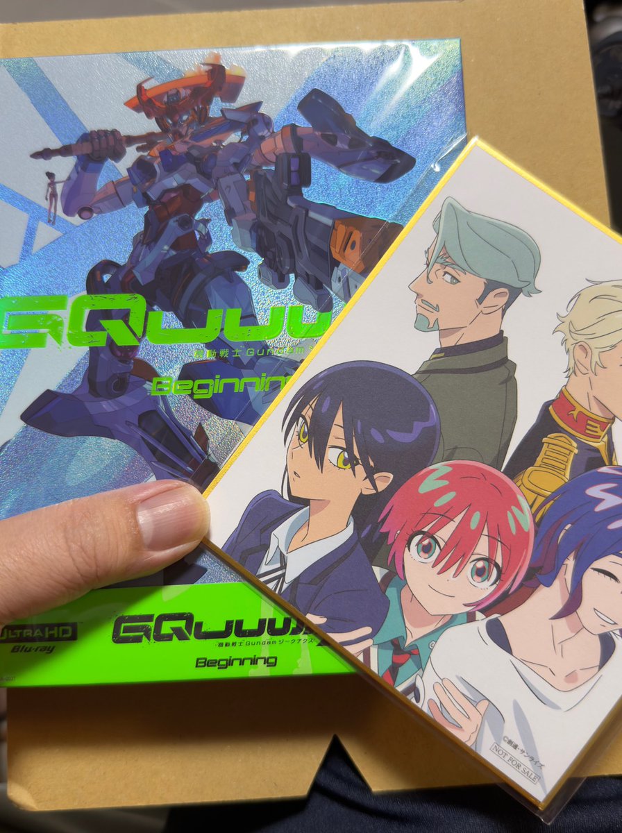 akiraaaad28grj's tweet photo. 突然発送通知が来てコレが届いた•••
予約したっけな?TV版で結局全部見れたし別にいいかな?と思ってやめたと思ってたけど、特典の「17バンチ事件」の小説見たくてそのままにしてたか
#ガンダム
#ジークアクス
#Begining https://t.co/sVCkXk5Pc2