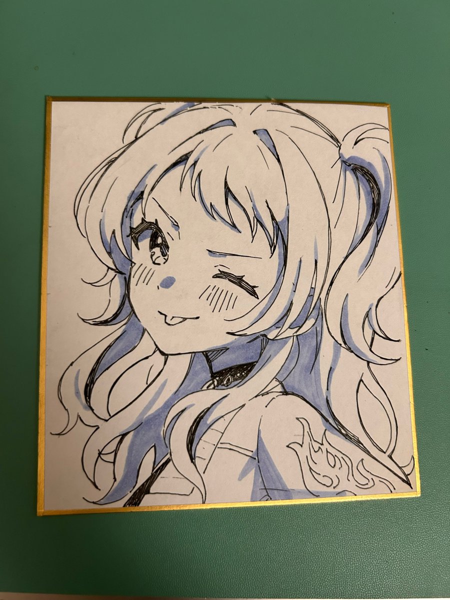 oonouni's tweet photo. 息抜きに色紙描くのまじでいいかも、 https://t.co/Al38Nu9i9n