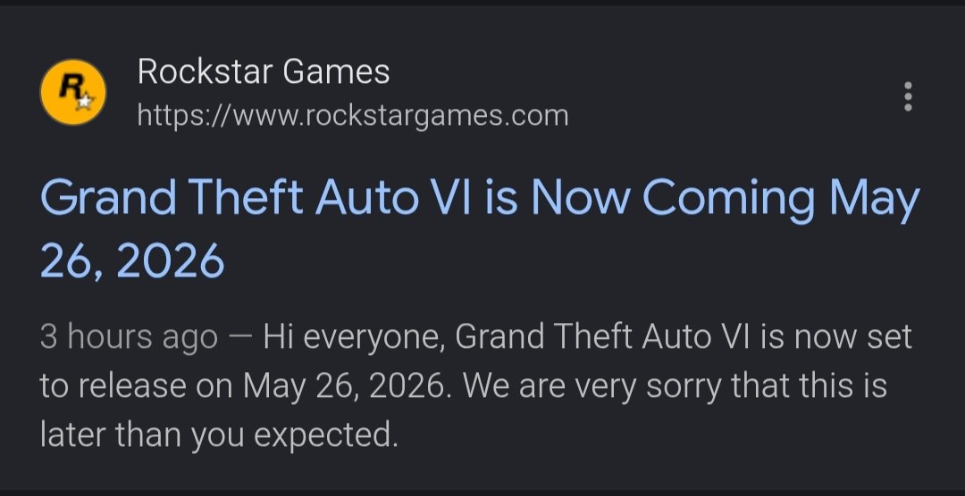 whydoooo's tweet photo. "It feels fake, but it's possible."
                                             Let's see

#GTA6 #RockstarGames https://t.co/u6c1xB6TYO