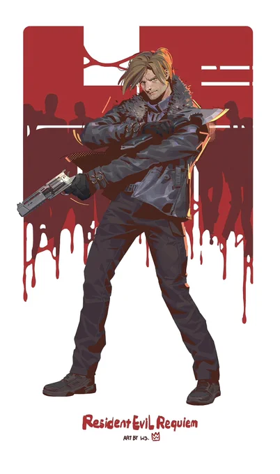 Fan art | Resident Evil - Leon S. Kennedy Artist: W3.