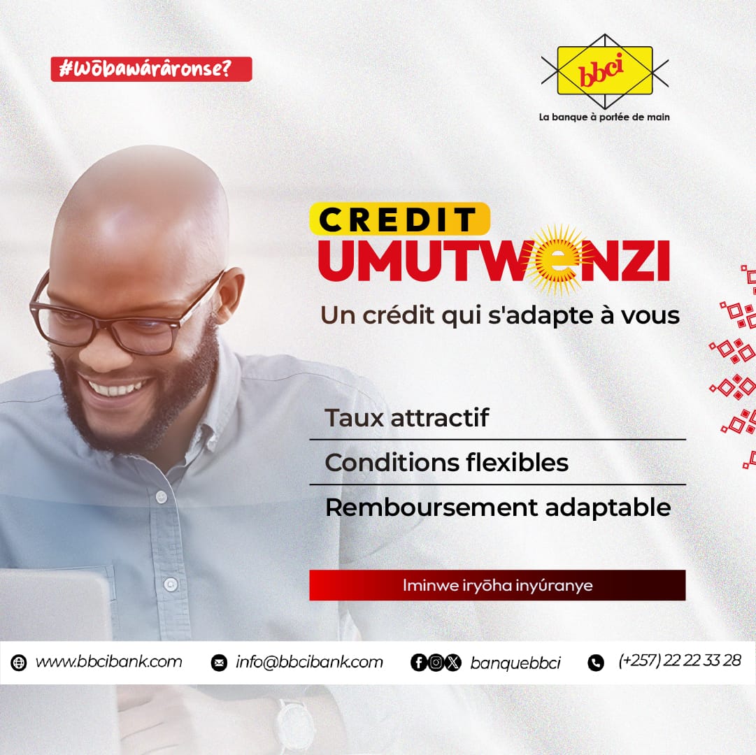 banquebbci's tweet photo. Plus d’information, Rendez-vous dans l'agence #BBCI la plus proche.
#LaBanqueÀPortéeDeMain #najeweyarampaye #wobawararonse? #creditumutwenzi https://t.co/JrZ1kBuHk6