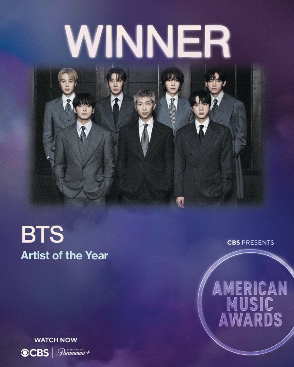 SDuthika's tweet photo. Congratulations #AMAs Artist of the Year @BTS_twt  💜

#BTSPavedTheWay
#BTSARMY #방탄소년단 https://t.co/NFtXUZwBPO