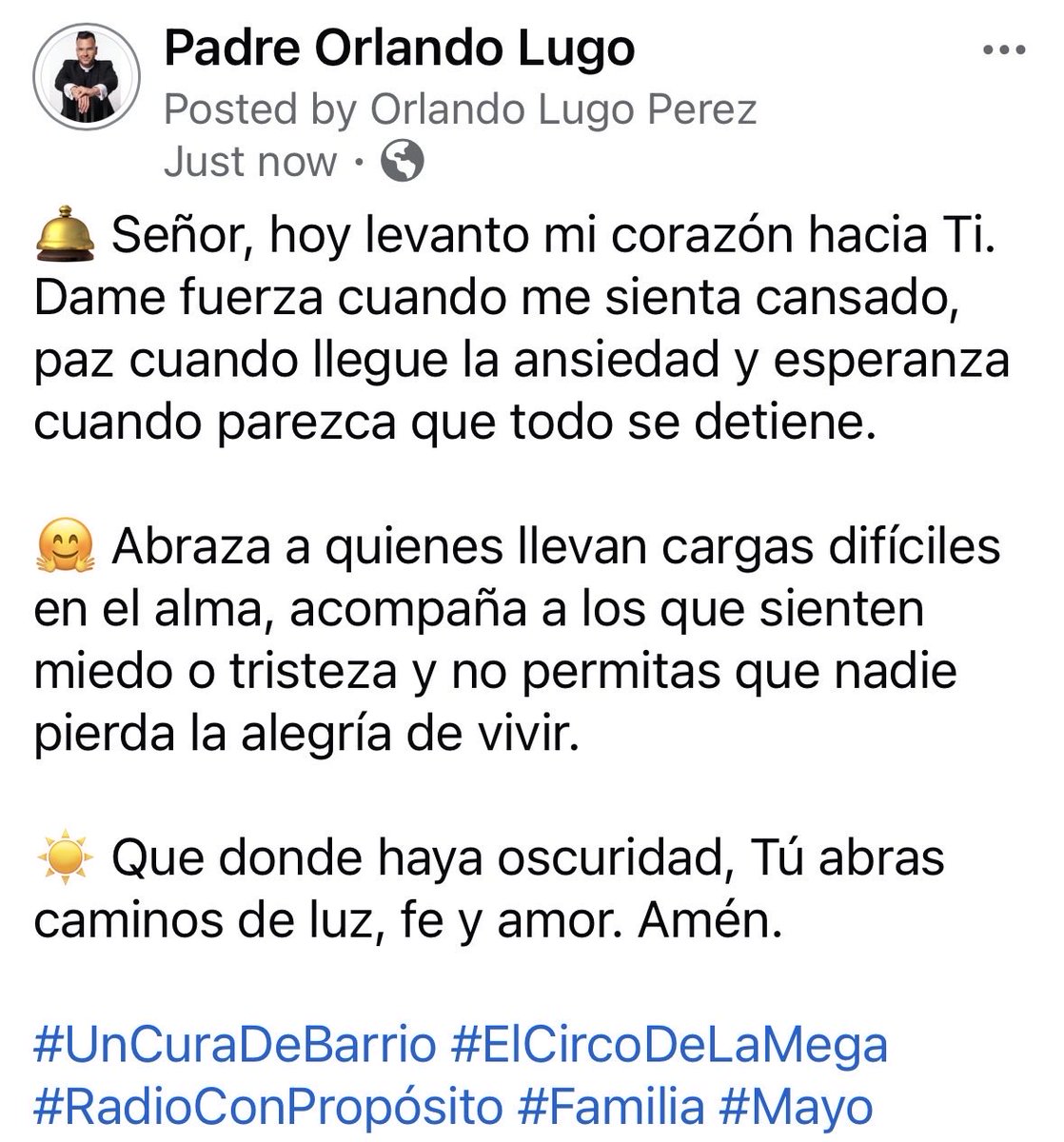 PadreOLugo's tweet photo. Dios es mi guía. https://t.co/QYsWJJFLmt