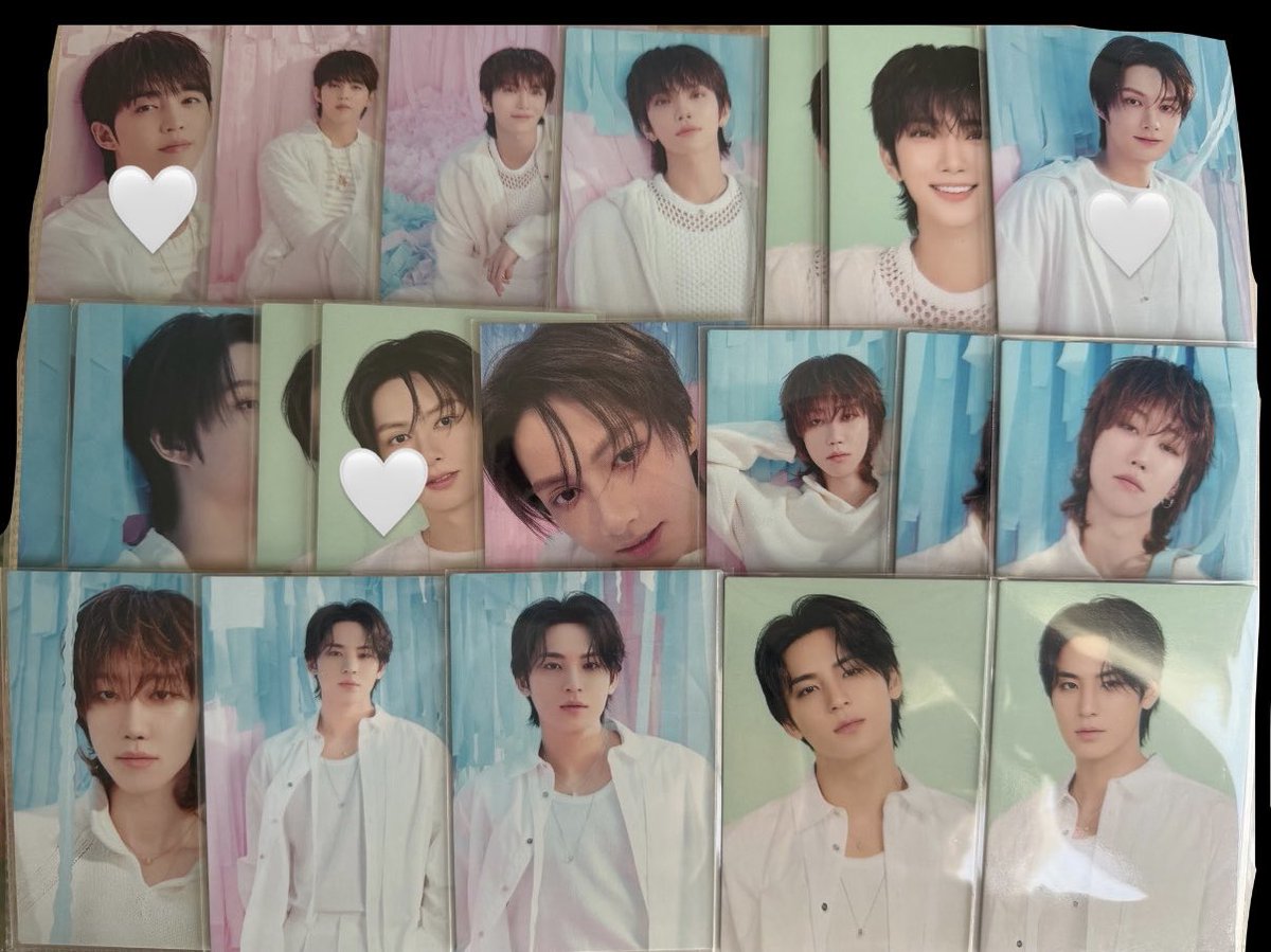 fmm8_u's tweet photo. @won_0o0oO 検索より失礼します。
当方ジョシュア（11.47）ミンハオ（67）所持しているのですが、お借りしました画像に🤍をつけたエスクプスとジュンと交換可能でしょうか？
郵送希望です。
ご検討よろしくお願いいたします。 https://t.co/H4gQItYig4