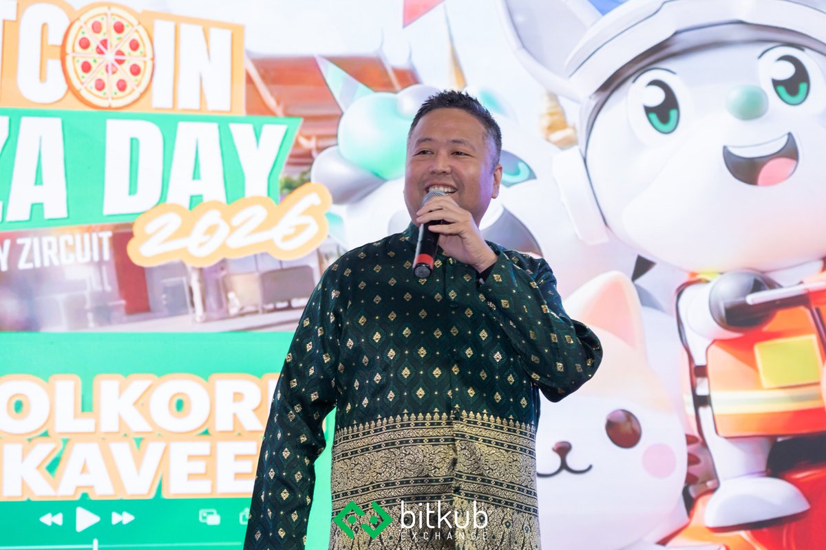 BitkubOfficial's tweet photo. The fun has officially wrapped up at Bitkub Bitcoin Pizza Day 2026 Powered by Zircuit @Zircuit 🍕🐱🎉
.
The event was packed with excitement, engaging activities, and insightful sessions from industry experts, along with inspiring discussions on the future of finance with Zircuit Finance.
.
A huge thank you to all attendees, partners, and KOLs for being part of this unforgettable celebration and creating amazing memories together.
.
Another meaningful milestone in celebrating crypto history and moving forward together toward the future of finance 💚

#BitkubExchange #BitkubBitcoinPizzaDay2026 #BitcoinPizzaDay2026 #Zircuit #ZircuitFinance #BitkubxZircuit