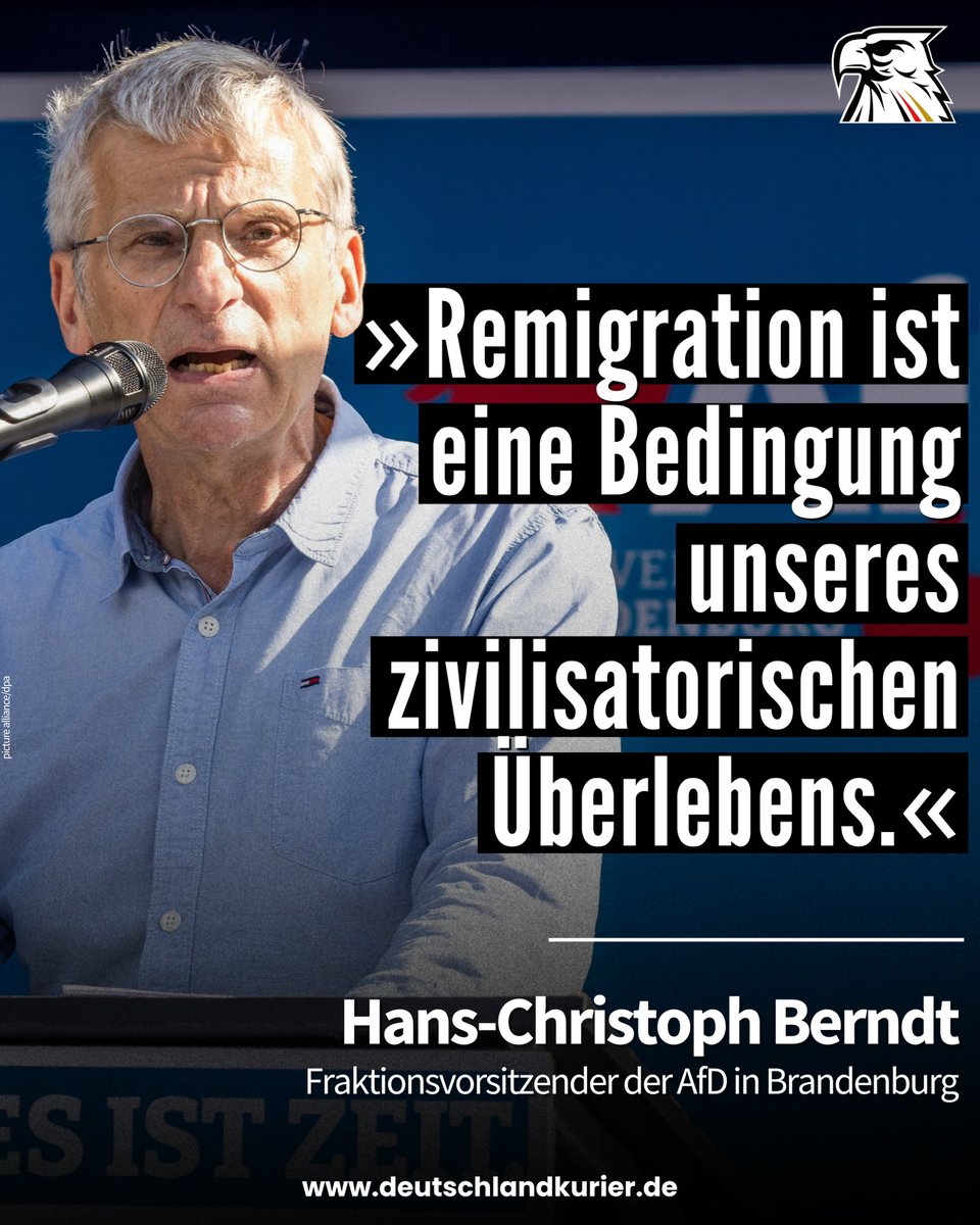 Deu_Kurier's tweet photo. #Klartext von @HCBerndt (@AfD_FraktionBB )! 👌🏻

#Remigration👨‍✈️✈️ https://t.co/OVT0Q30Lbh