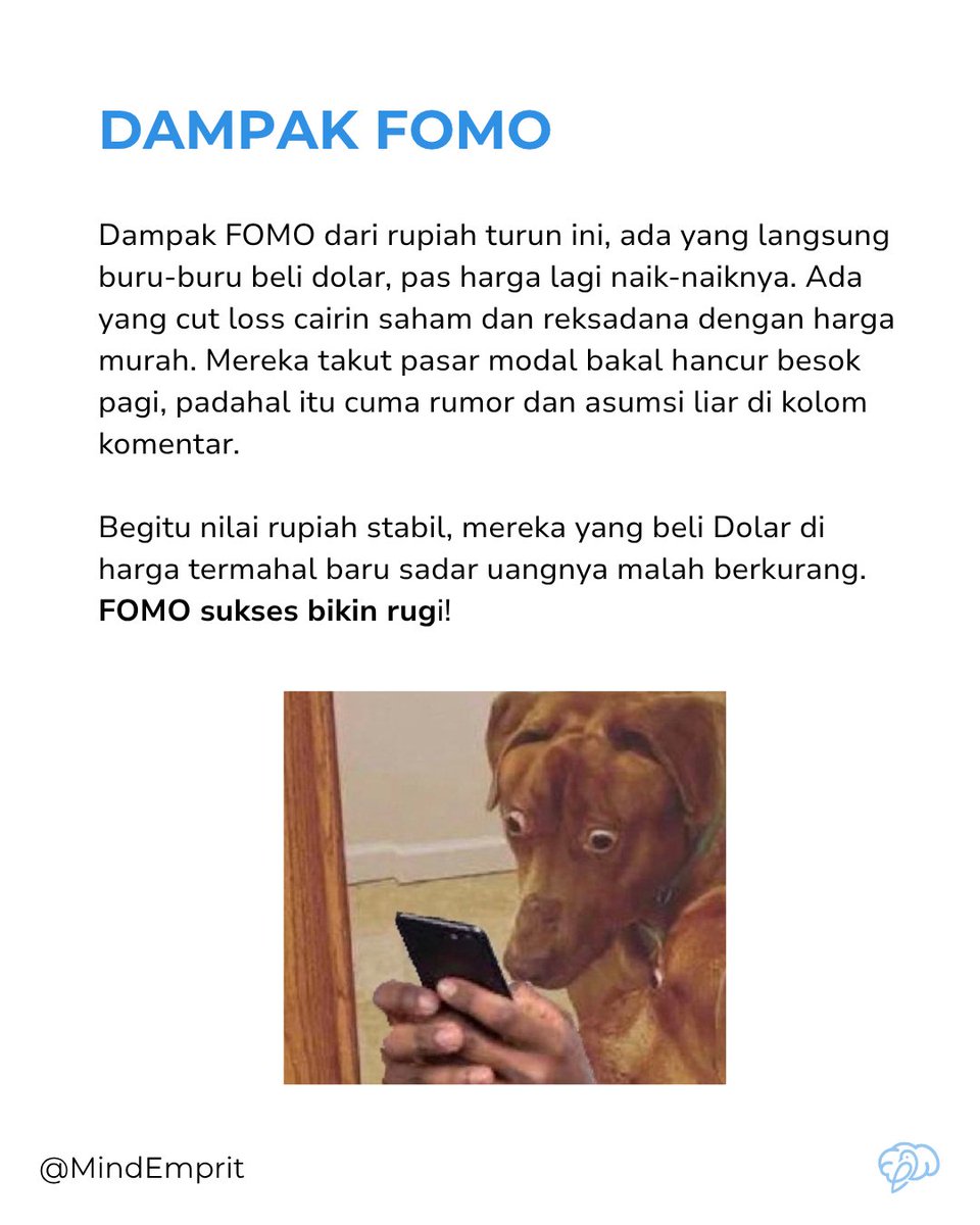 MindEmprit's tweet photo. @ismailfahmi Tetep hati hati sama FOMO ya, apalagi di Media sosial.
Stay safe guis.

🧵3/3 https://t.co/YPq5h8wkTf