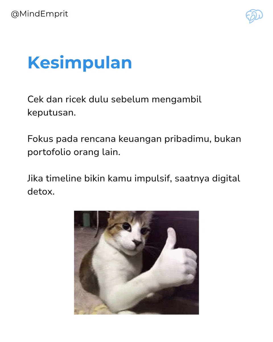 MindEmprit's tweet photo. @ismailfahmi Tetep hati hati sama FOMO ya, apalagi di Media sosial.
Stay safe guis.

🧵3/3 https://t.co/YPq5h8wkTf