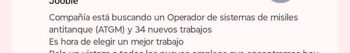 tinydurazno's tweet photo. Ahh bueno dale jooble ahí me postulo kE carajosss https://t.co/9O6RbuERQl