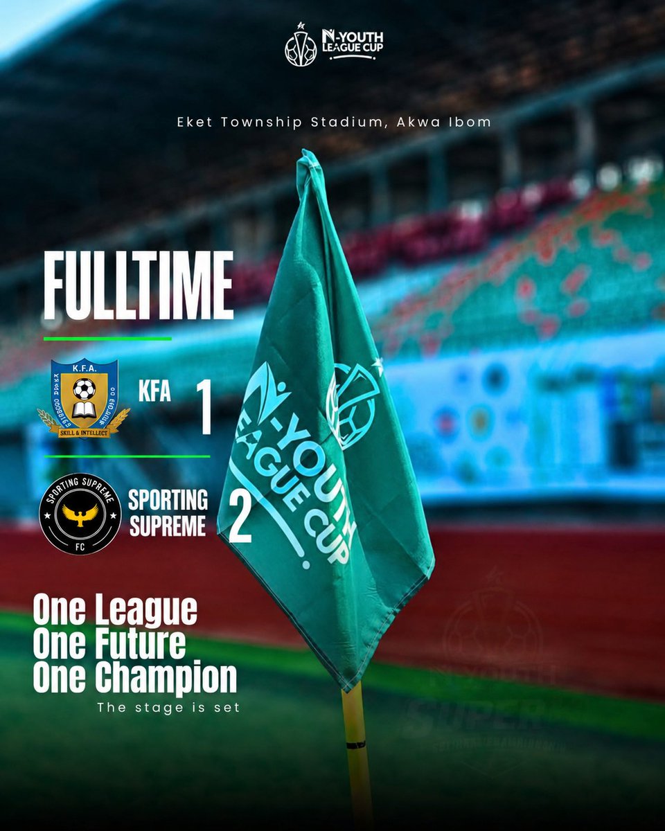 KFAilorin's tweet photo. FT

KFA 1-2 Sporting Supreme 

Bad day in the office .The lads  will be back and better  against Plateau Utd on Thursday 

#WeAreKFA | #Super8 https://t.co/eZZHQYuWDZ