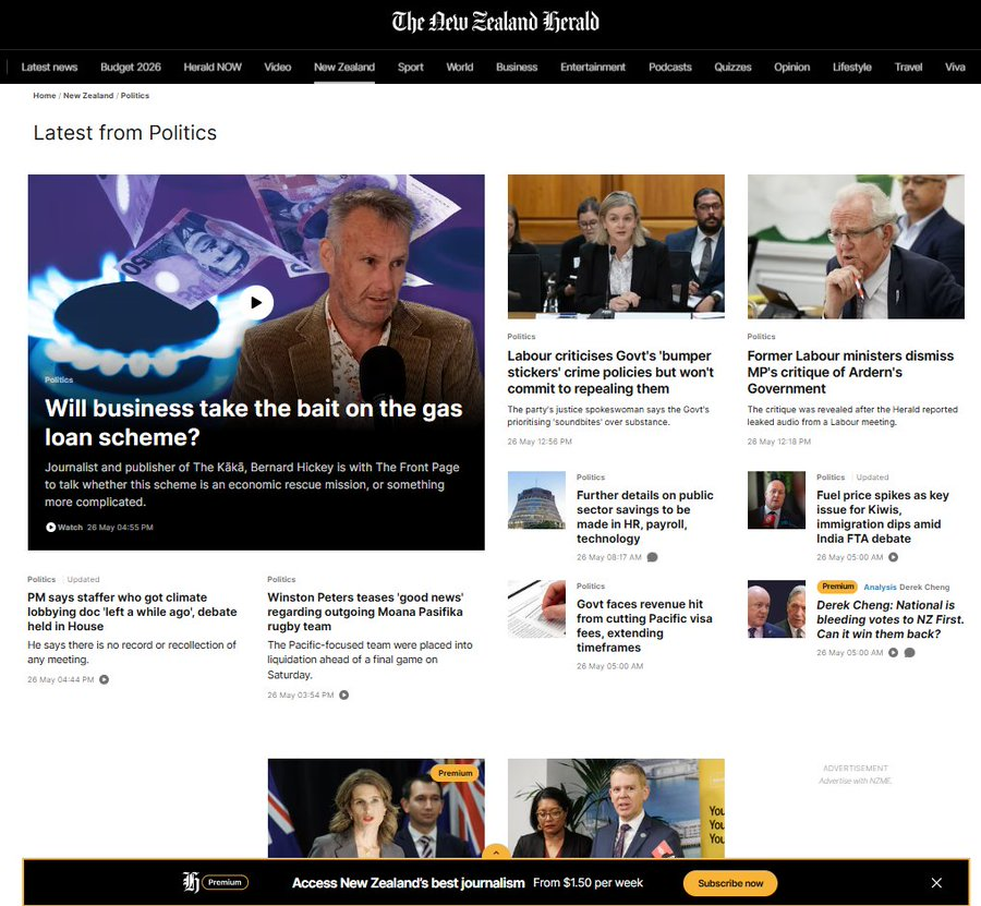 Fearfacts's tweet photo. @chrisluxonmp @nzherald Lead news, but buried by National's mates at @nzherald . No wonder you guys are shitting kittens.
#OnceWereReporters
#NZMEWhereNatsRideForFree https://t.co/57prNbEjvP