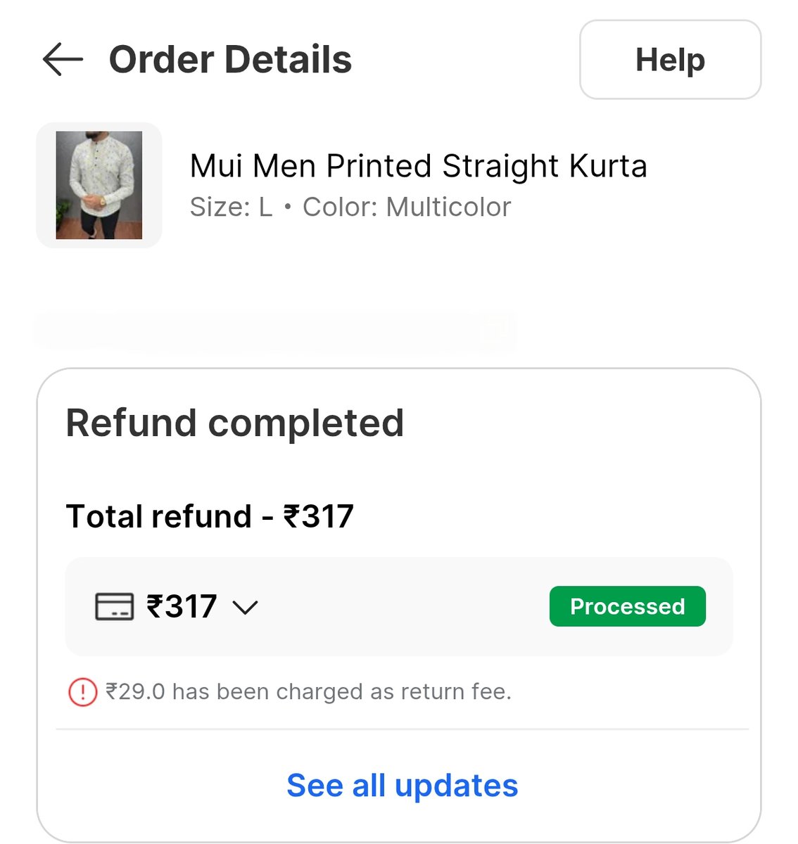 creatorjurist's tweet photo. @Flipkart has started a new scam: first, if you order a product in your specific size, you receive an item that is either too small or of poor quality; then, when you attempt to return it, they charge a fee which only becomes visible at the time of processing the return. https://t.co/4X9JG0cOQT