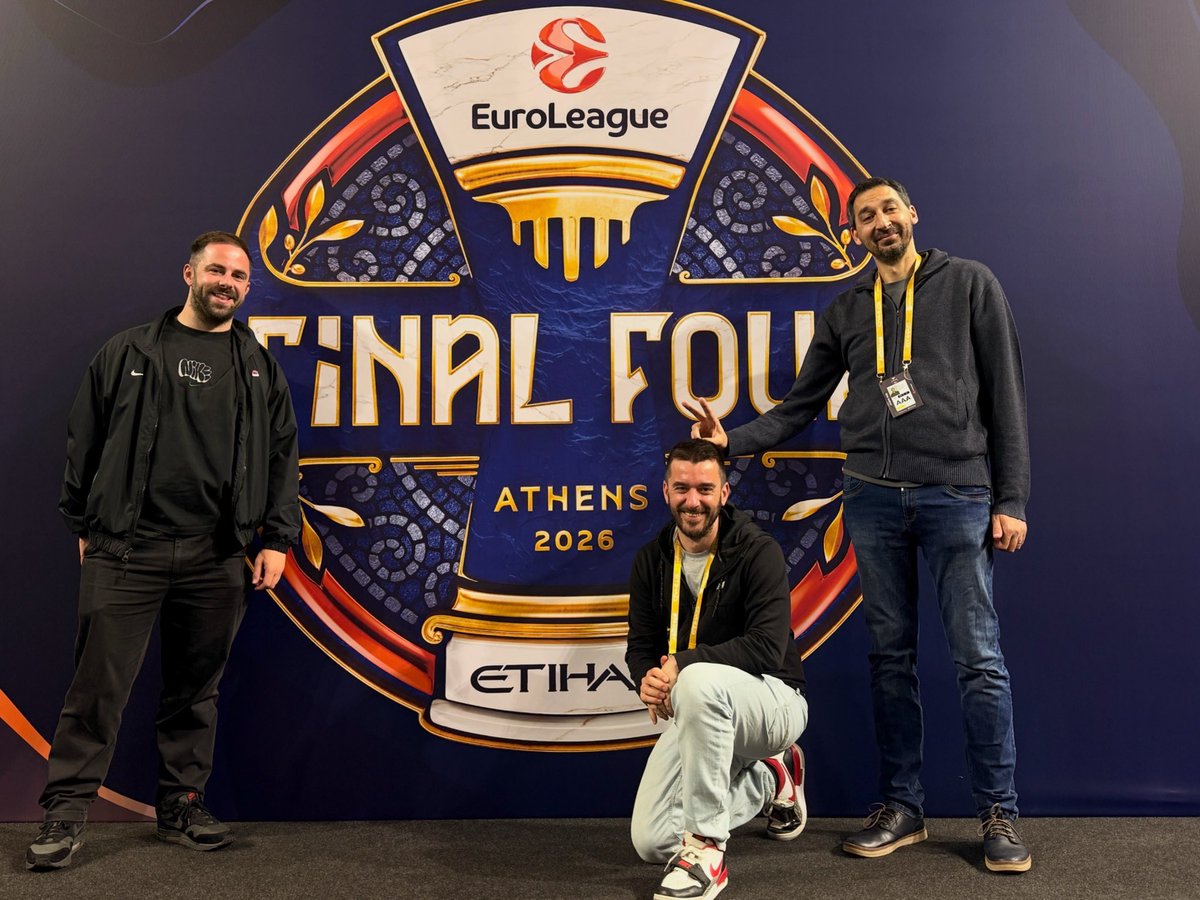 GeoffGillingham's tweet photo. Fourth Final Four in the books. 📚 
#EuroLeague #F4Glory https://t.co/nDPMGLunbx