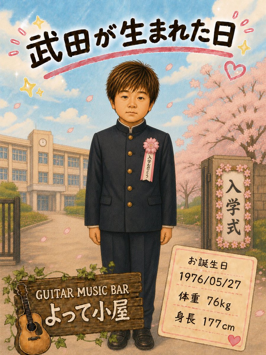 Taker0527's tweet photo. 武田生誕WEEK🎂
〜楽器弾き放題BAR〜
GUITAR MUSIC BAR　よって小屋
松山市一番町2丁目5-24ピカソビル6F
OPEN:平日19:00〜25:00
金・土曜日19:00〜燃え尽きるまで🔥
☏:089-993-5591
公式LINE:https://t.co/gqh8mParhw
 #ロックバー #楽器 #ギター https://t.co/Sabpir43hv
