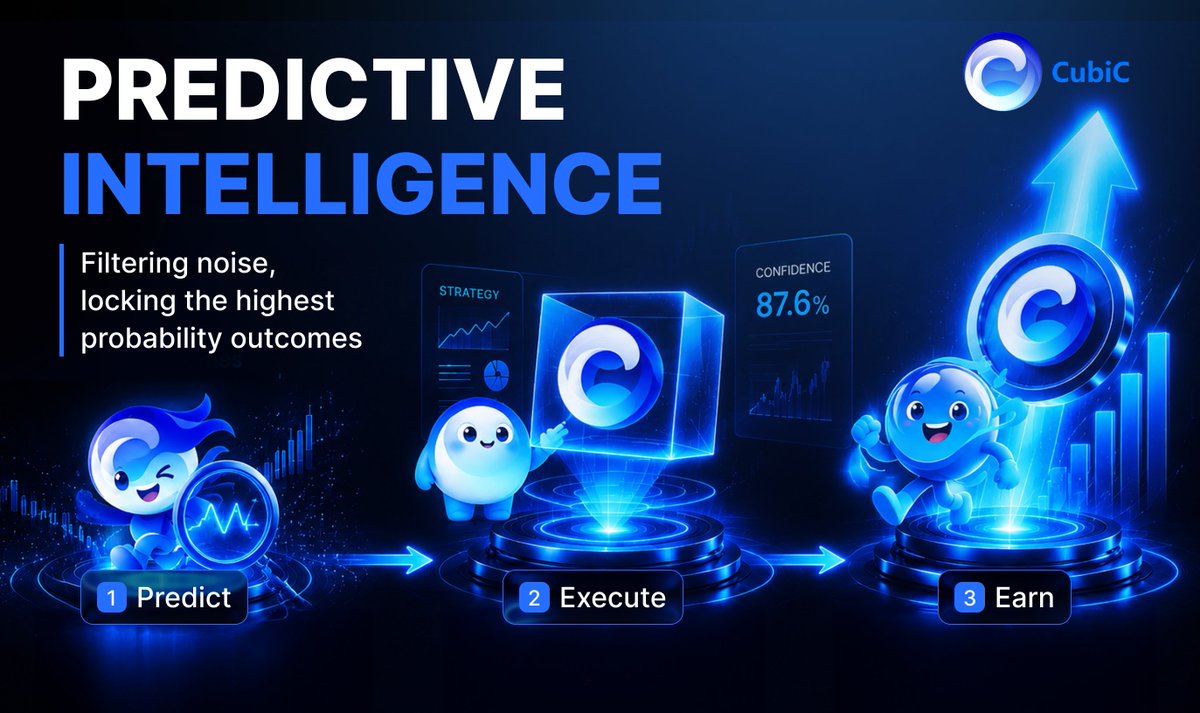 Cubic_Market's tweet photo. Most AI projects talk about #predictions.
#CubiC actually executes them.
Here's exactly how our AI Agent turns predictions into real revenue 🧵👇 https://t.co/BAuzMcfYzU