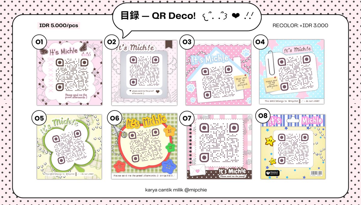 ♥︎🪽michie | QR deco watermark tweet media