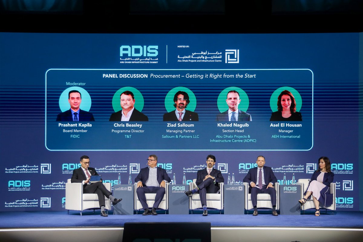 FIDIC's tweet photo. FIDIC recently held its official FIDIC Day at the @adisummitae 2026, in partnership with the Abu Dhabi Projects and Infrastructure Centre (ADPIC). 

The programme covered procurement, FIDIC Contracts in practice, and dispute avoidance and resolution. At the FIDIC Academy workshop, led by trainer Asel El Housan, 120 attendees worked through the kind of questions that matter in practice, including: what is the difference between a Variation and a Claim, and is there any overlapping?

Thank you to the ADPIC team for a seamless and productive collaboration. It was a pleasure to work alongside an organisation committed to raising delivery standards across Abu Dhabi's infrastructure sector.

#ADIS2026 #FIDICContracts #Infrastructure #Procurement #FIDICAcademy
