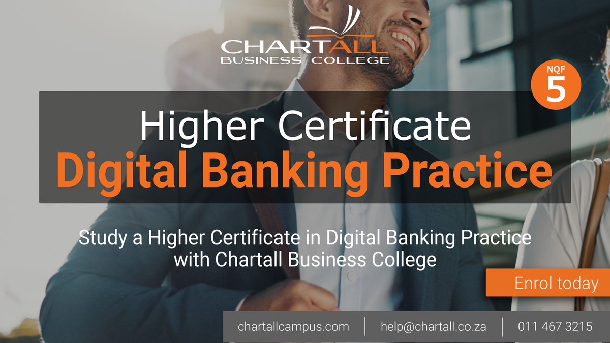 chartallbc's tweet photo. Build a strong foundation for a banking career.

The Higher Certificate in Digital Banking equips you with business, fintech &amp; compliance skills to grow into future leadership roles.

Next intake: 31 Aug 2026

Learn: https://t.co/rHhi0fzO5F

 #bankingentrylevel#studywithchartall https://t.co/wEunekelwh