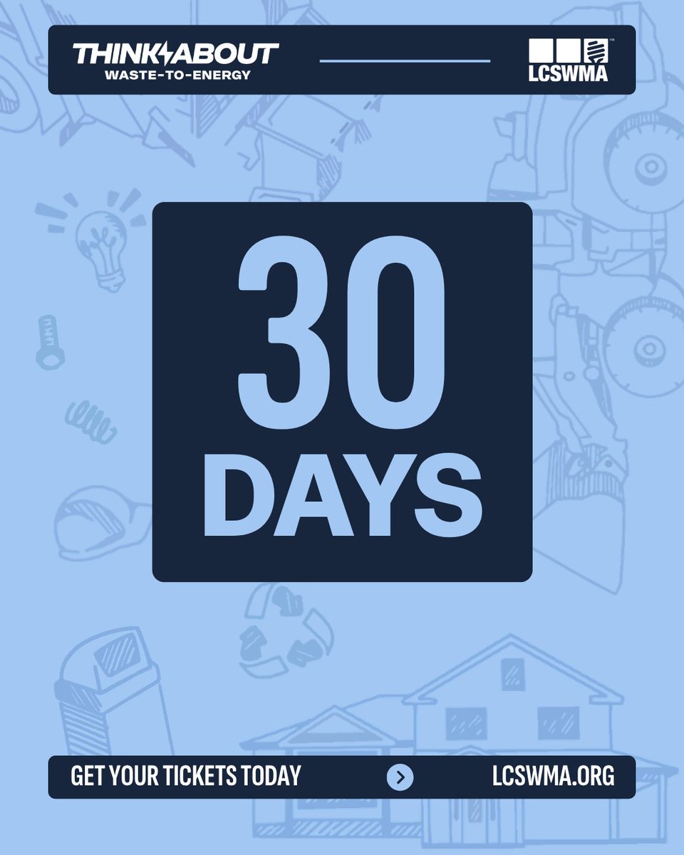 LCSWMA's tweet photo. We’re officially 30 days away from our FREE Public Tour Day! Discover the behind-the-scenes of LCSWMA’s Waste-to-Energy Facility and learn how waste is transformed into renewable energy for 25,000+ homes. Reserve your spot for June 25 at https://t.co/VIhdWobdPX. https://t.co/mtm4Z2hCkM