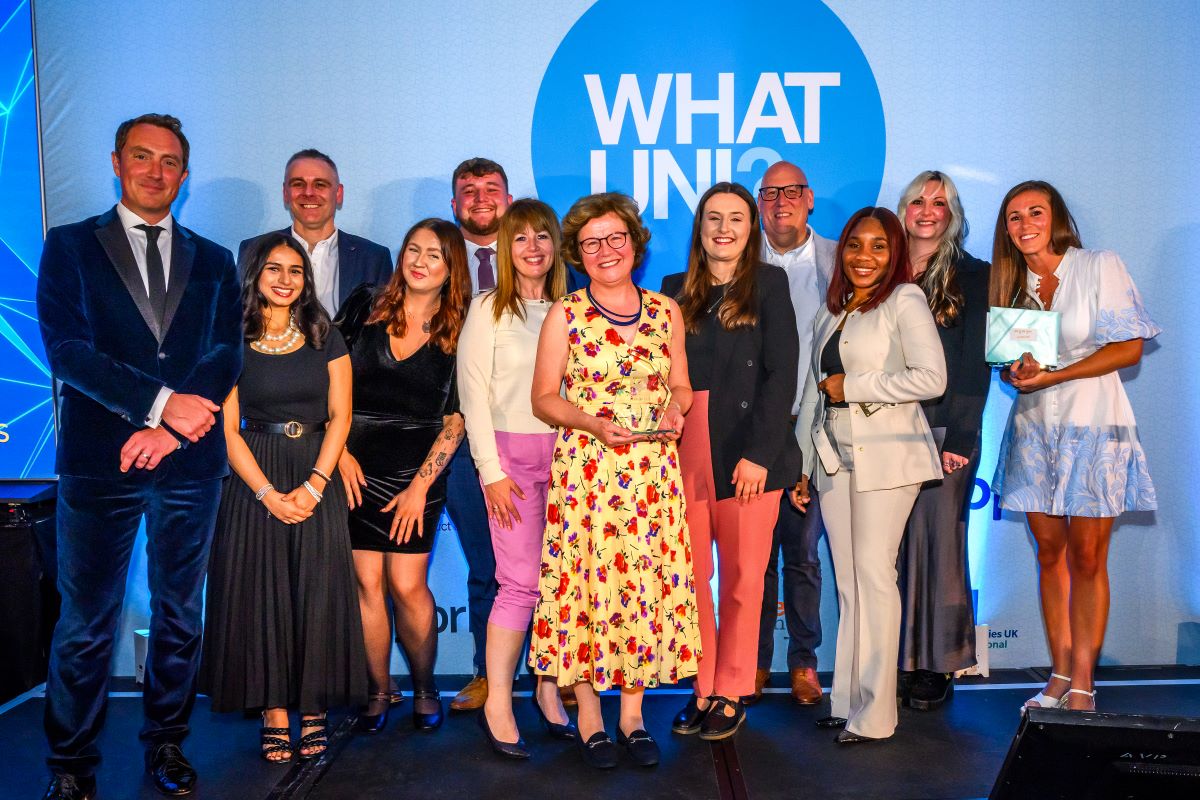 uochester's tweet photo. The University of #Chester is celebrating another successful year at the Whatuni Student Choice Awards including being named first in the North West for University of the Year for the third consecutive year 👉 https://t.co/O3ExKs50A9

@uocshoutout @UoCInter https://t.co/4lEPMaTl01