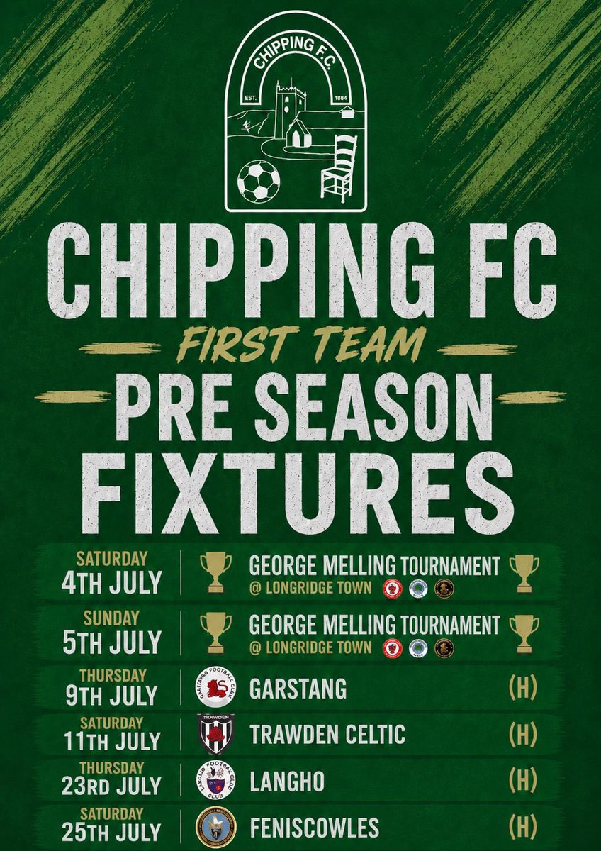 ChippingFc's tweet photo. 📅 First team &amp; Reserves pre-season friendlies are locked in! 💚 https://t.co/1y2NsoehgD