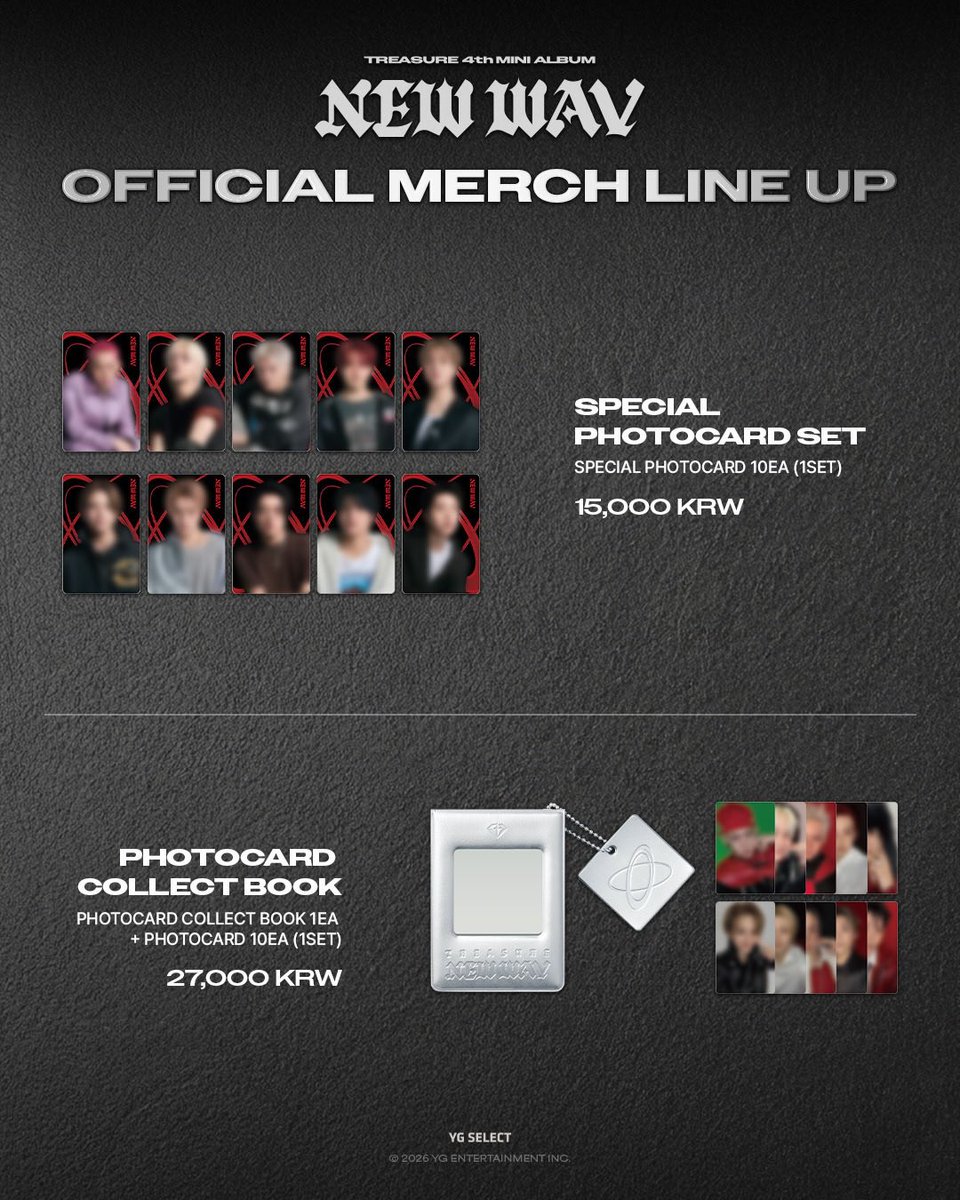 TREASURE 4th MINI ALBUM [NEW WAV] 𝑶𝑭𝑭𝑰𝑪𝑰𝑨𝑳 𝑴𝑬𝑹𝑪𝑯
