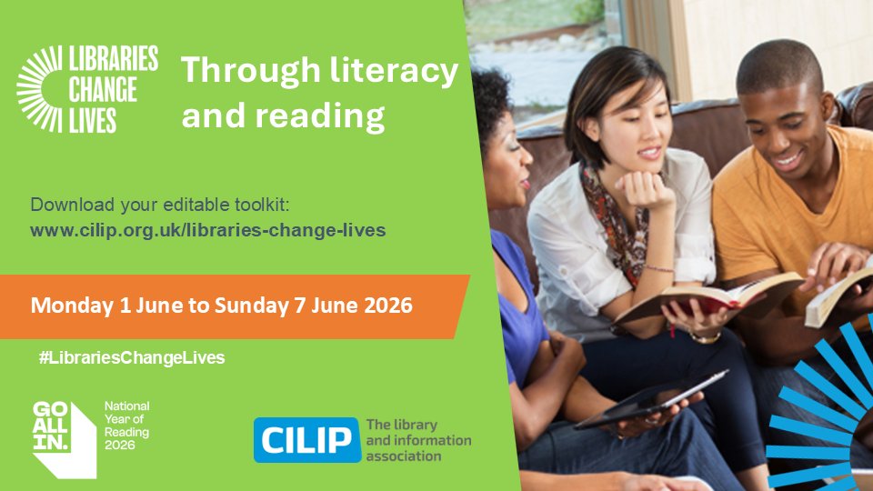 CILIPinfo's tweet photo. Libraries are active agents of change in individual lives, families, schools &amp; communities. #CILIP's #LibrariesChangeLives makes that case with confidence. It's is our annual opportunity to say it loudly and proudly together. Share your events in the feed: https://t.co/aM8W3Mittb https://t.co/TarseQDuCp