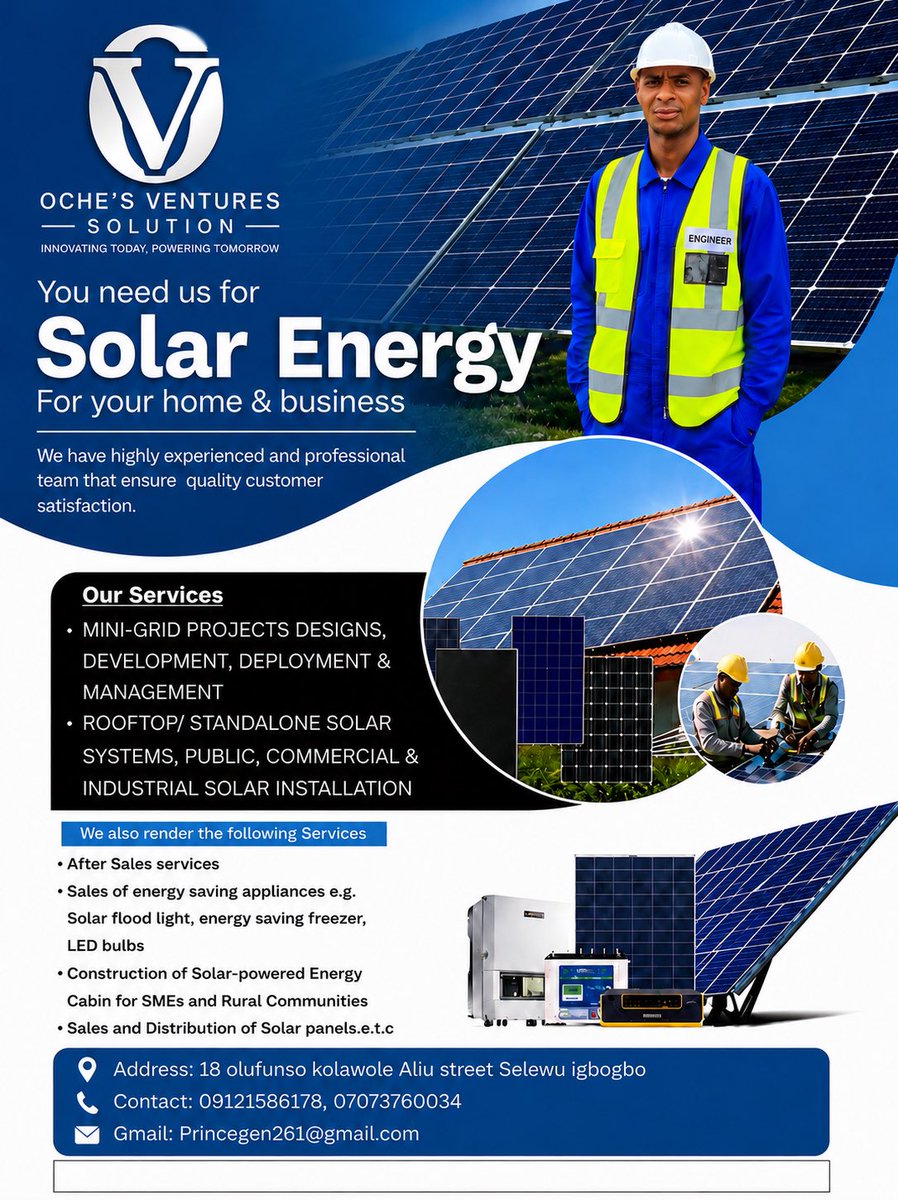 Generalpappy's tweet photo. We are here to make a difference from using nepa light or from fuel  so contact us to make a solution https://t.co/rsuECMSJfp