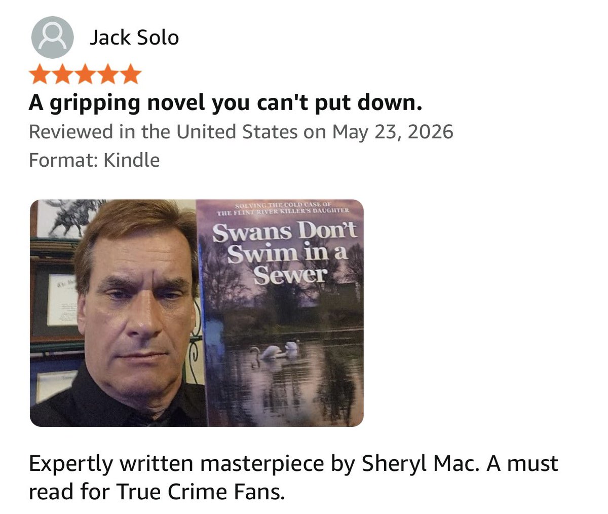 zone7squad's tweet photo. Thank you @JackSoloAuthor - this is amazing coming from you!!! Your books are the bar!! #TrueCrime #SerialKiller #ColdCase https://t.co/ILZ5mTTs8E