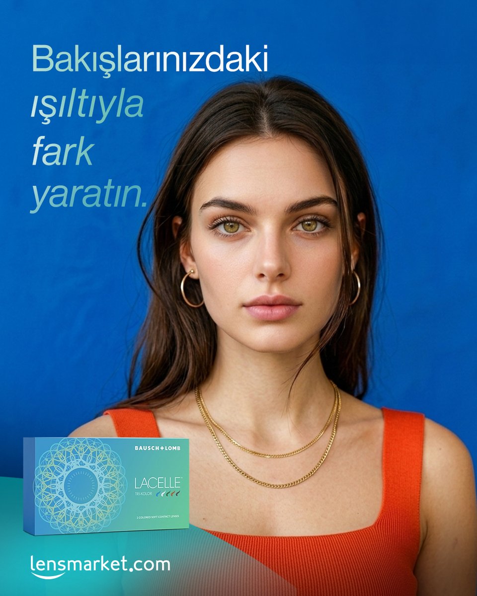 LensMarketCom's tweet photo. Lacelle Renkli Lensler, Tri-Color teknolojisi sayesinde göz renginizle kusursuz bir uyum yakalayarak yapay durmayan, derinlikli bir bakış sunar. https://t.co/4TWN3PTXof