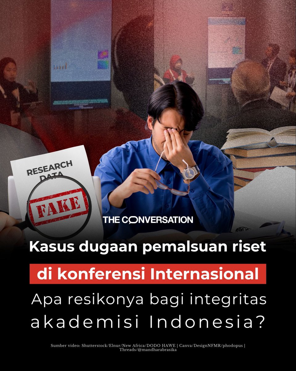 ConversationIDN's tweet photo. Dunia akademis Indonesia kembali disorot. Sayangnya, bukan karena prestasi. 🚨

👇🧵 https://t.co/RUI0VrUjCX