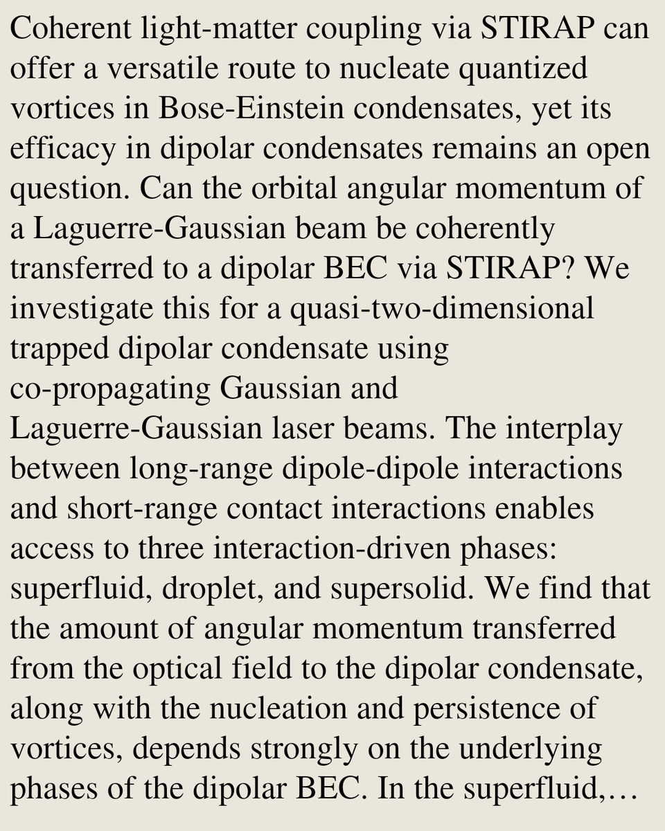 Quantum Gases Papers tweet media