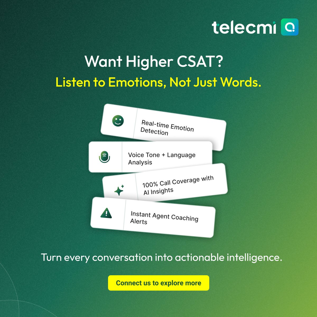 TeleCMI's tweet photo. Want to improve your CSAT (customer satisfaction score) score fast?

Share your experience below or Lets connect for a quick call 

https://t.co/t5pzC6VugK

#CSAT #SentimentAnalysis #CloudTelephony #CustomerExperience #ContactCenter #TeleCMI https://t.co/azc2NzStY8