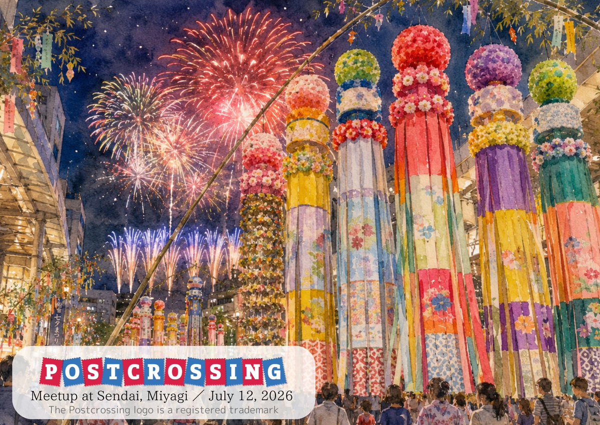 tuuli528's tweet photo. 【Postcrossingミートアップ開催】
日時：7月12日（日）10:30～12:00
場所：仙台駅付近のカフェ
※詳細はフォーラムでご確認ください
料金：ポストカード代+各自の飲食代

ポストカードは1枚60円です。参加申し込みの際に必要な枚数をお知らせください。

詳細は下記のフォーラムをご覧ください。
https://t.co/5QnDyPzJ3F

ご参加、お待ちしております！
