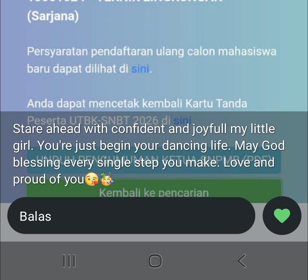 renAA²⁶ udah lolos snbt pil 1 tweet media